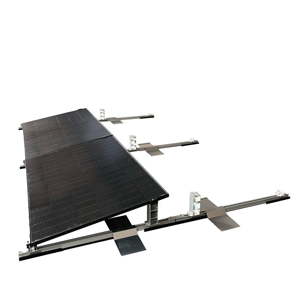 Solar Halterung Flachdach Ballast Montageset Dach Befestigung für 4 Solarmodule Solar Halterung Flachdach Ballast Montageset Dach Befestigung für 4 Solarmodule