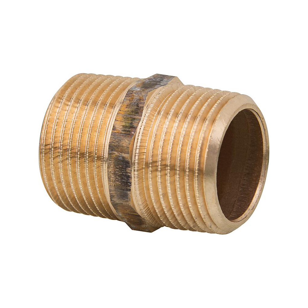 Rotguss Doppelnippel 3/4"