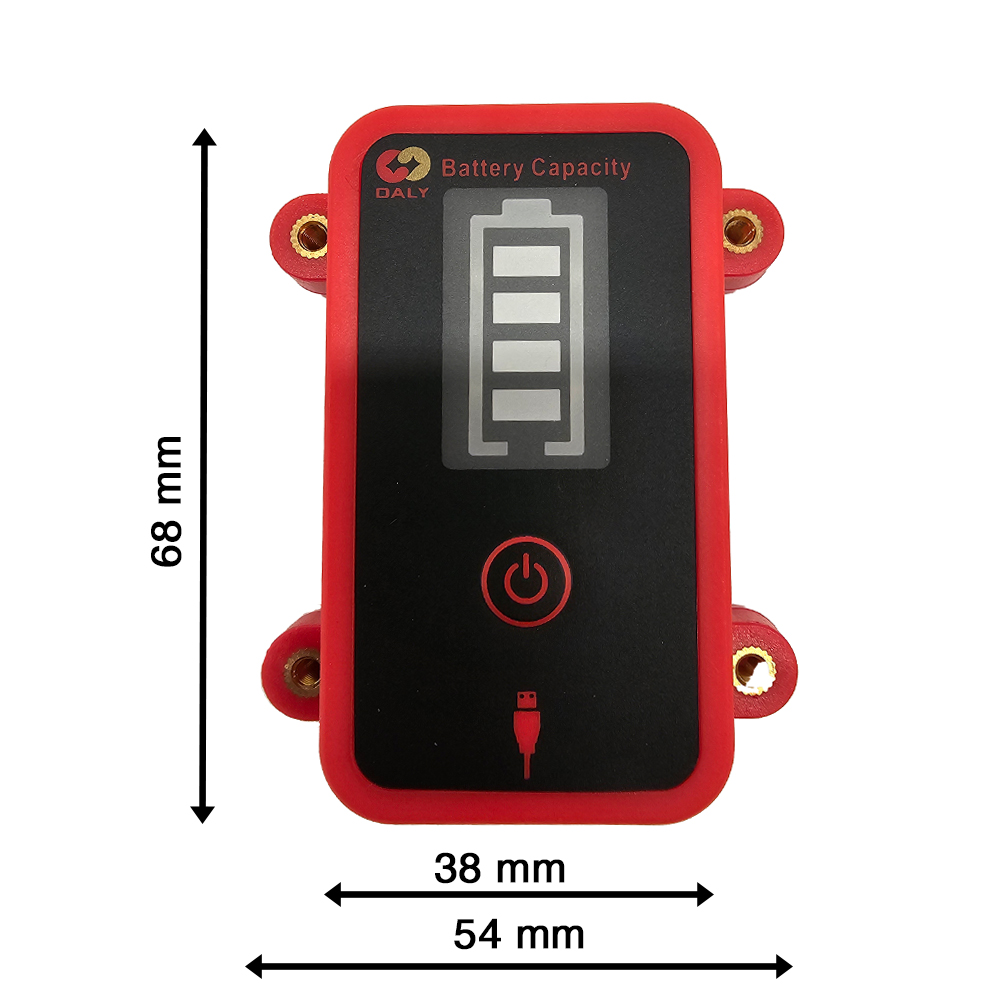 DALY Power Display Board – für Daly Smart BMS mit Batterie-Kapazitätsanzeige und LED - 12V - SOC Anzeige - 0% MwSt.