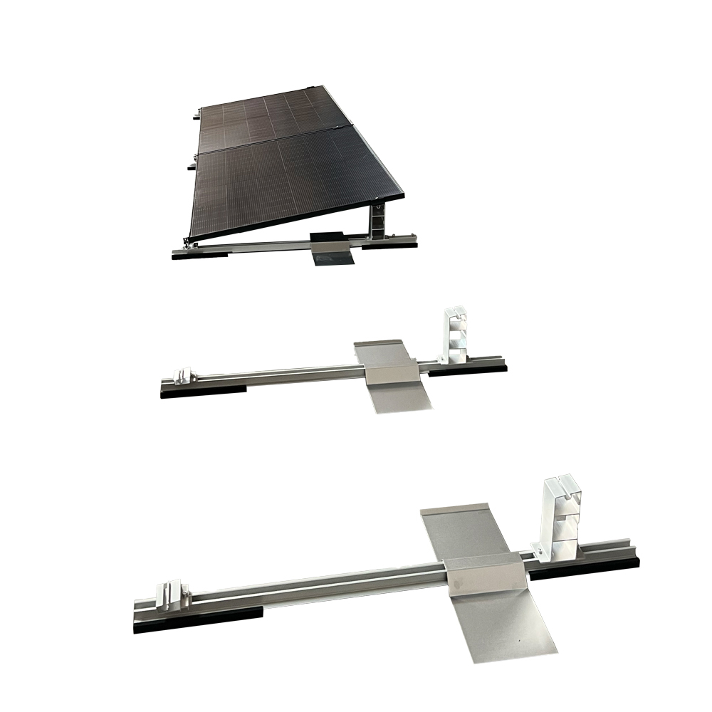 Solar Halterung Flachdach Ballast Montageset Dach Befestigung für 4 Solarmodule Solar Halterung Flachdach Ballast Montageset Dach Befestigung für 4 Solarmodule