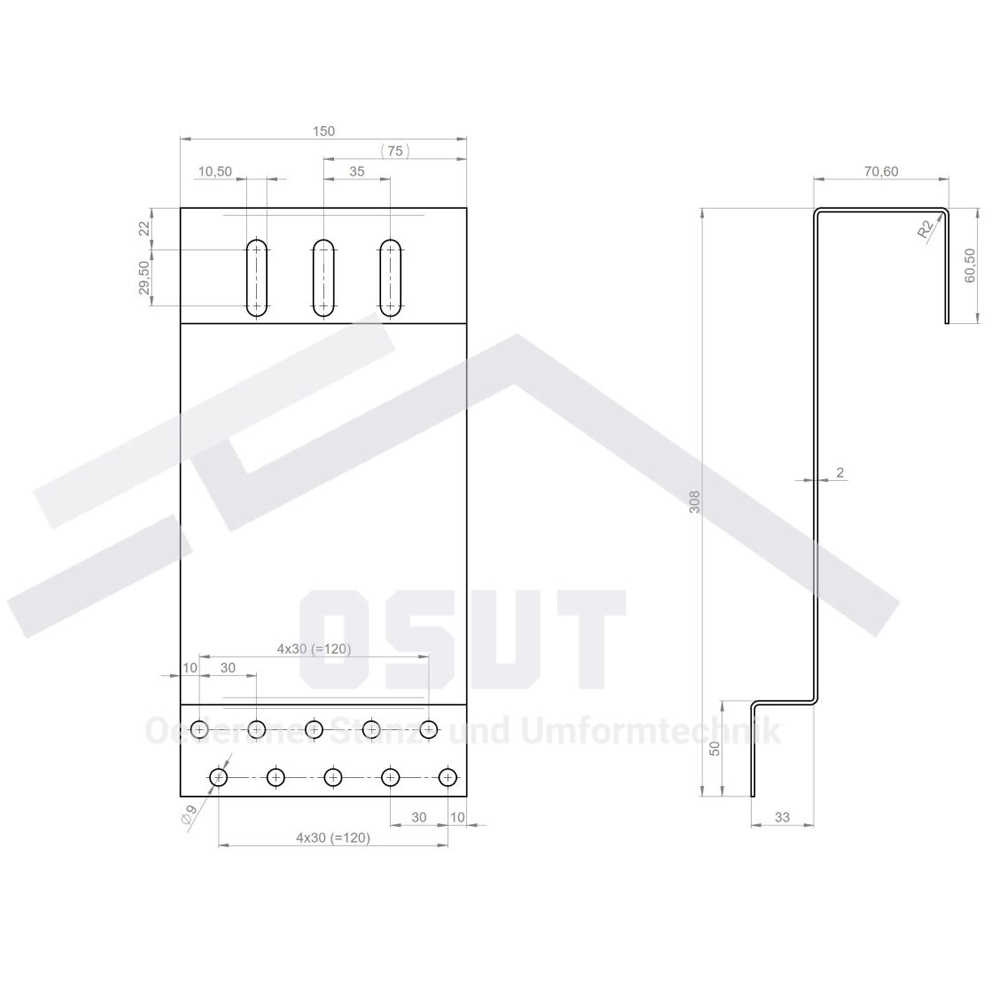 Aufdach Montagesystem Eurotherm Solar PRO 20R - Biberschwanz DD