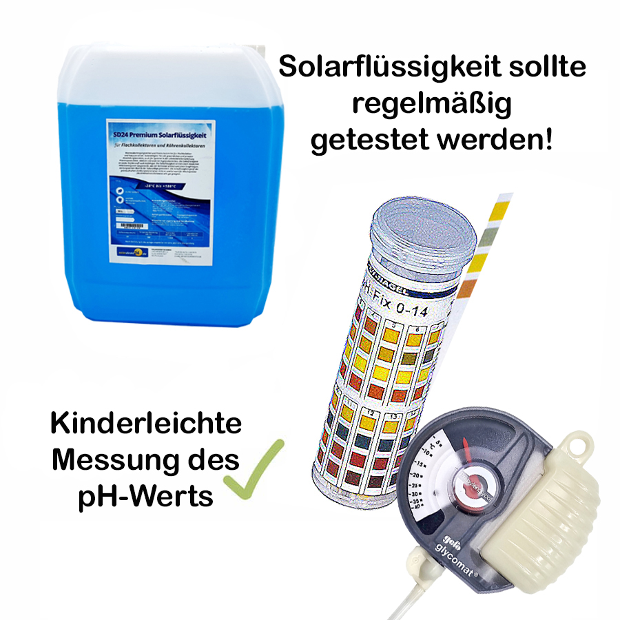 Solarflüssigkeit für Flach- Röhrenkollektoren Fertiggemisch -28°C - 10 Liter