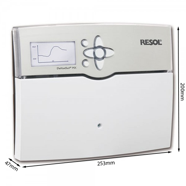 Solarsteuerung Resol DeltaSol MX (inkl. 2 x FKP6 - 4 x FRP6) - Komplettpaket