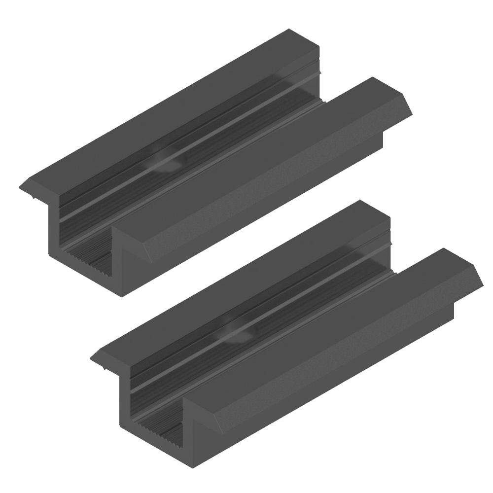 2er-Set Universal Mittelklemme für 30-50 mm Module schwarz Solar Photovoltaik 0% MwSt.