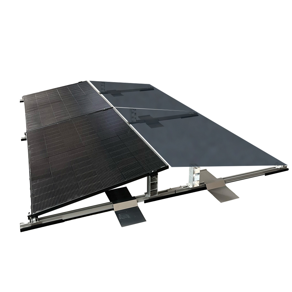 Solar Halterung Flachdach Ballast Montageset Dach Befestigung für 4 Solarmodule Solar Halterung Flachdach Ballast Montageset Dach Befestigung für 4 Solarmodule
