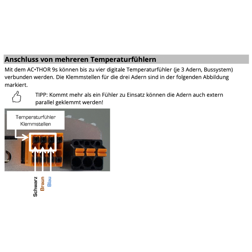 MyPV digitaler Temperatursensor 5m für AC-Thor oder Thor 9s Temperaturfühler 