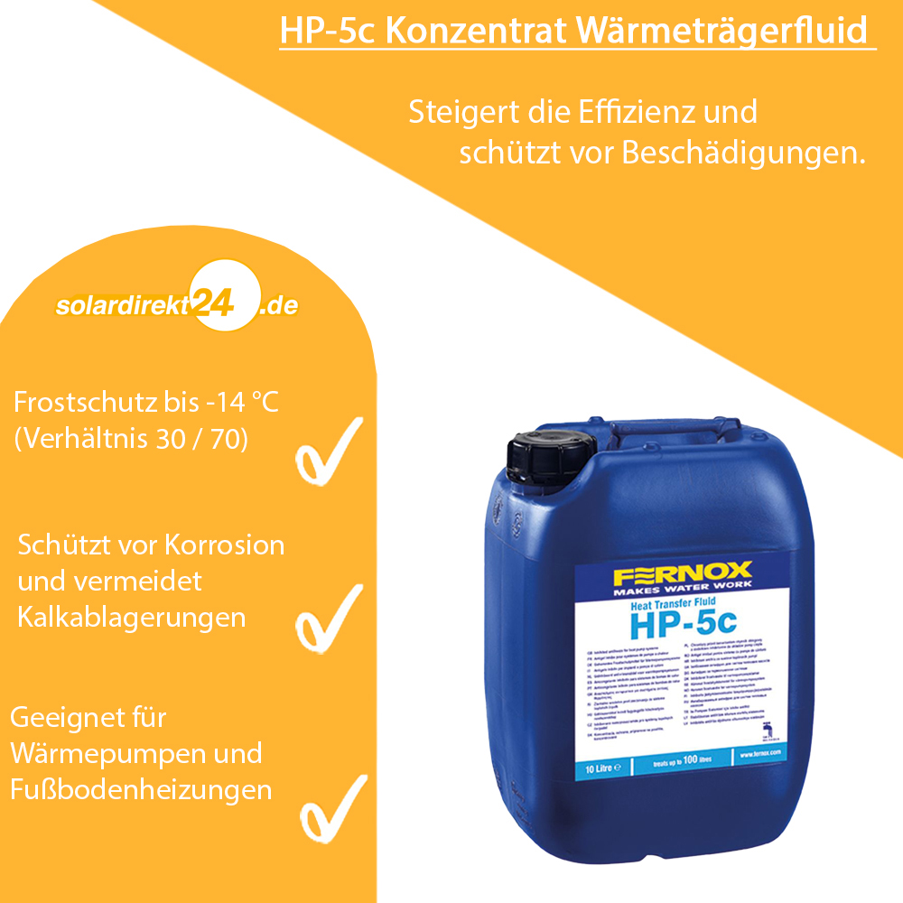 10 Liter Fernox HP-5c Konzentrat Wärmeträgerfluid für Wärmepumpen und Fußbodenheizungen 10 Liter Fernox HP-5c Konzentrat Wärmeträgerfluid für Wärmepumpen und Fußbodenheizungen