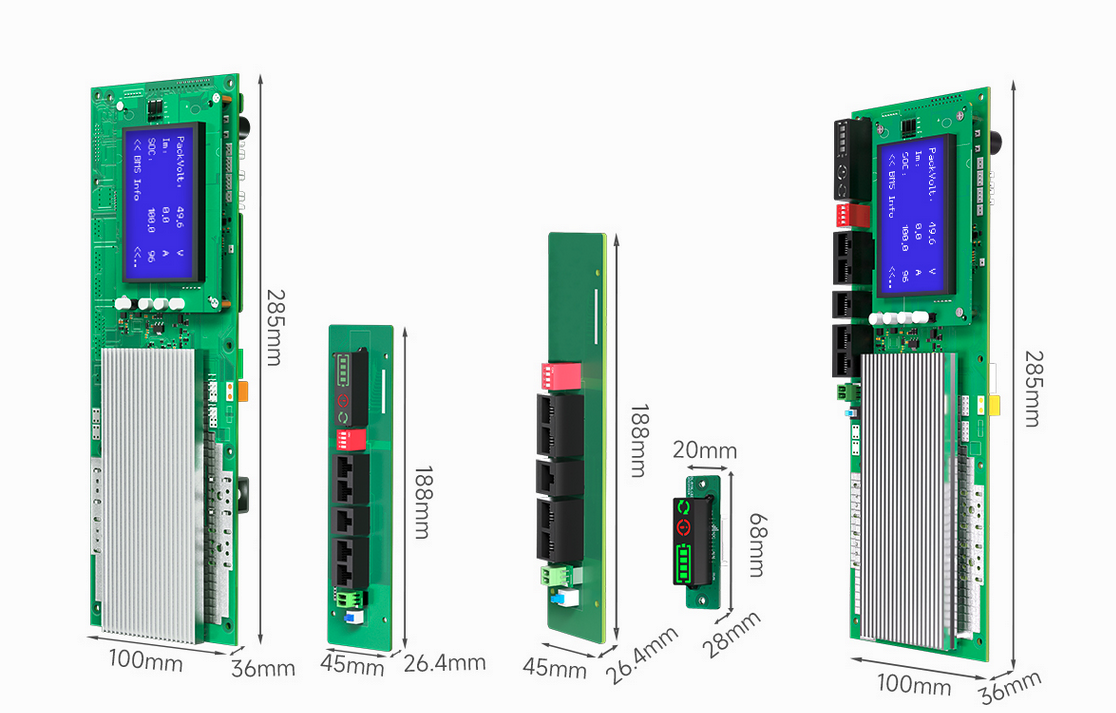 DALY Smart BMS 16S LiFePO4 48V 150 A – Aktives Balancing 1 A, Bluetooth, CAN/RS485 - 0% MwSt.