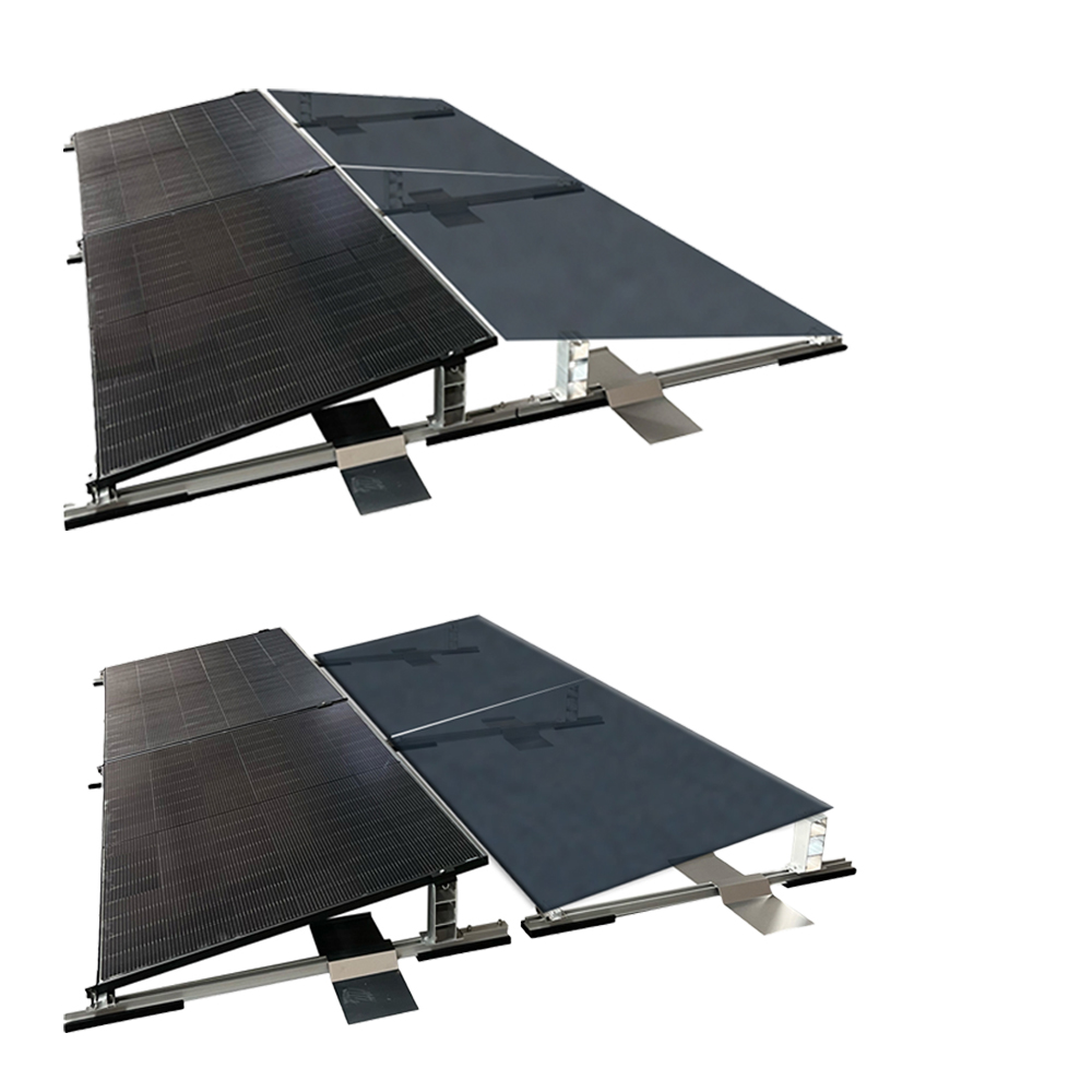 Solar Halterung Flachdach Ballast Montageset Dach Befestigung für 4 Solarmodule Solar Halterung Flachdach Ballast Montageset Dach Befestigung für 4 Solarmodule