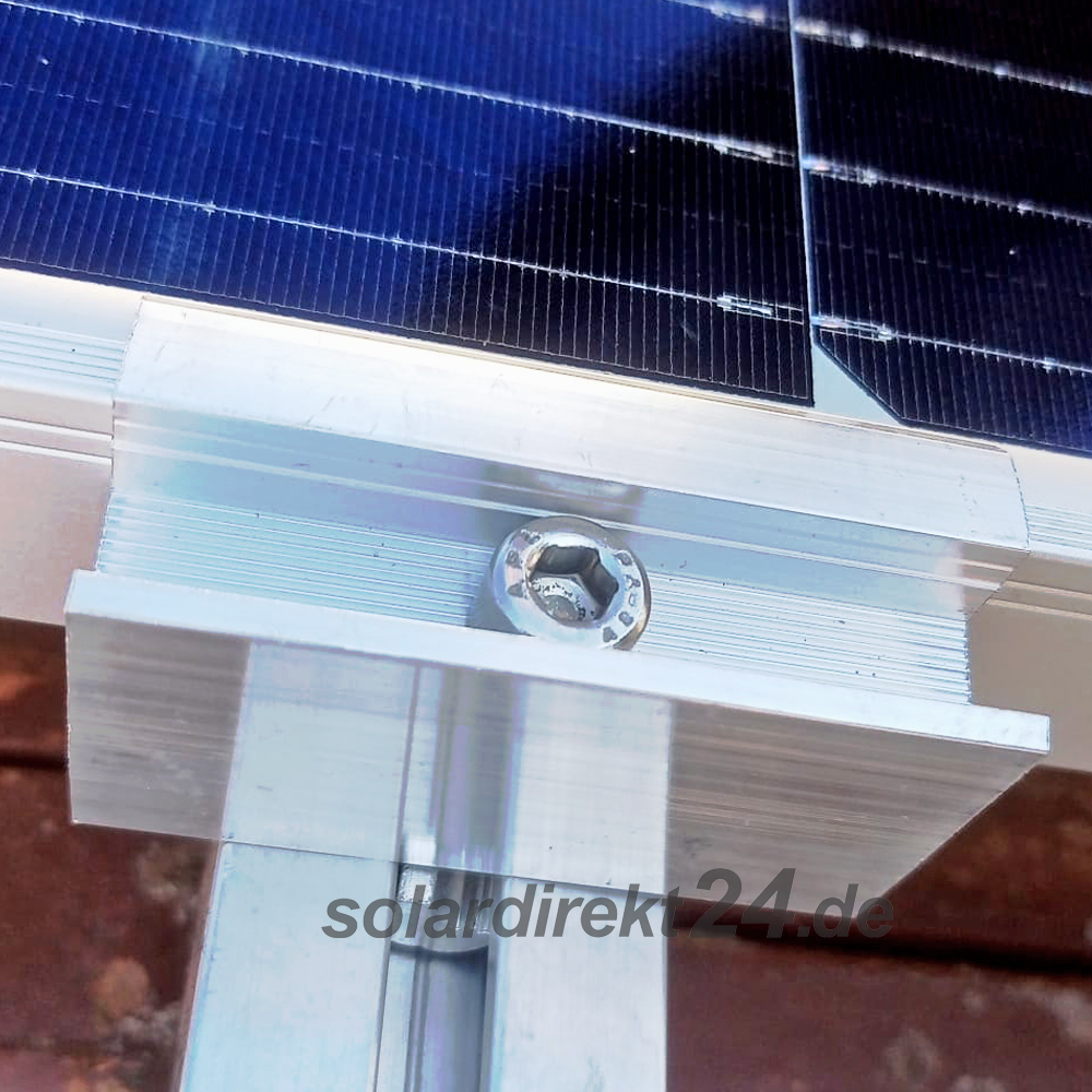 2er-Set Endklemme für 30 mm Module silber inkl. Schrauben Solar Photovoltaik 0% MwSt.PV