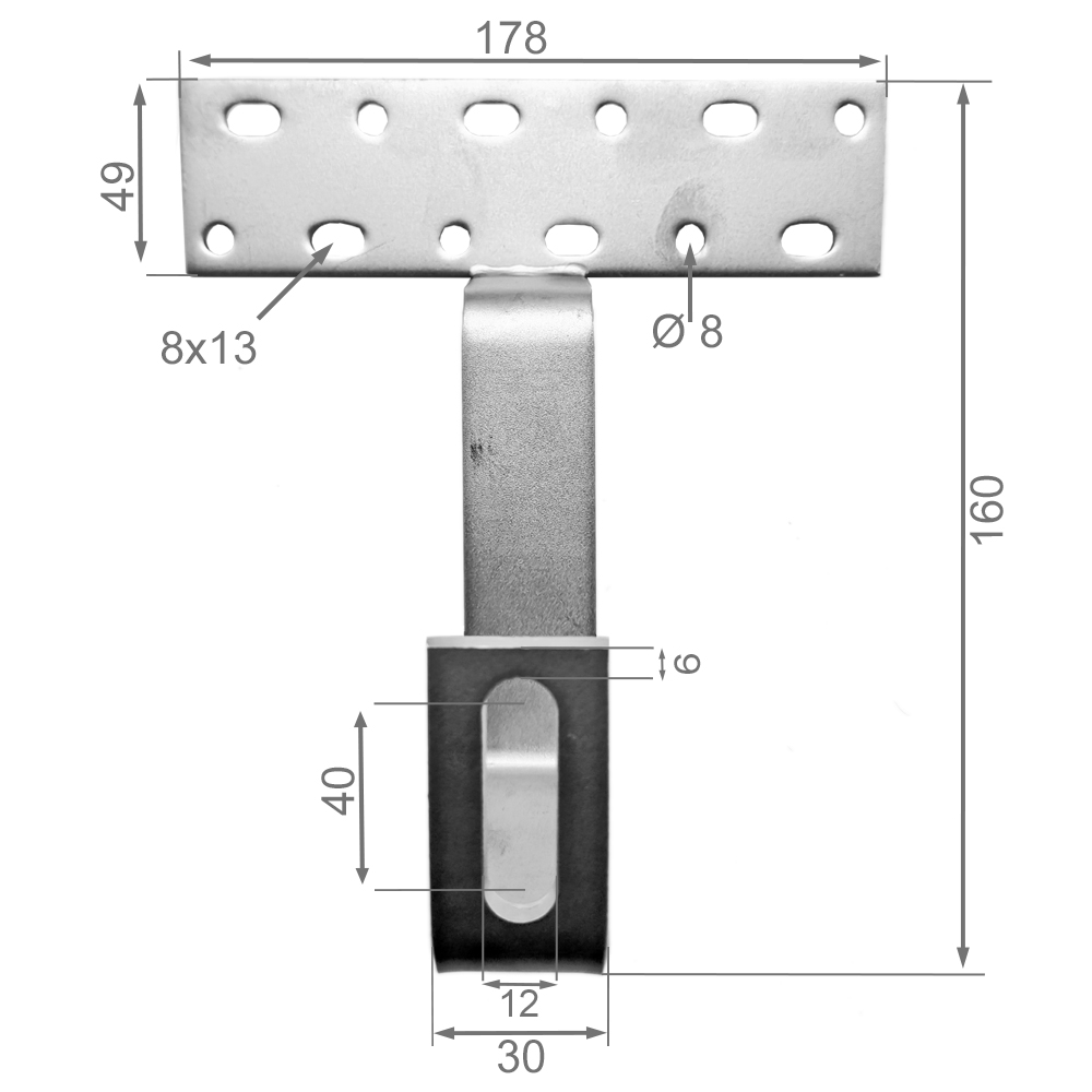 40 x PV Dachhaken Edelstahl Dachhaken für Dachsteine, Dachziegel, Dachpfannen - 0% MwSt*