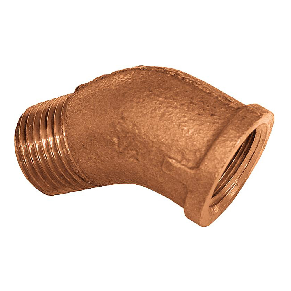 9020924-01 Rotguss Winkel 45° 1/2" IG / AG Gewindefitting Typ 3121