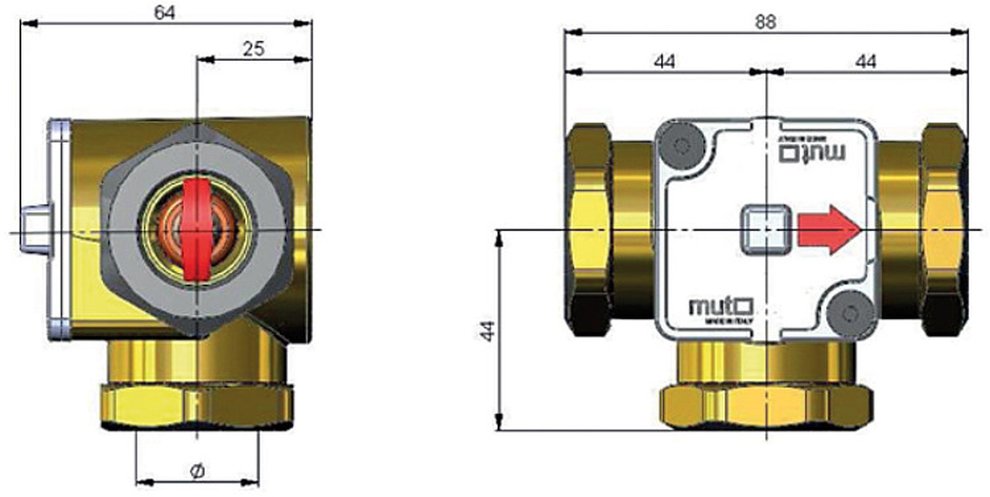 Thermisches Ladeventil TM 3000 63°C - 1 1/4"