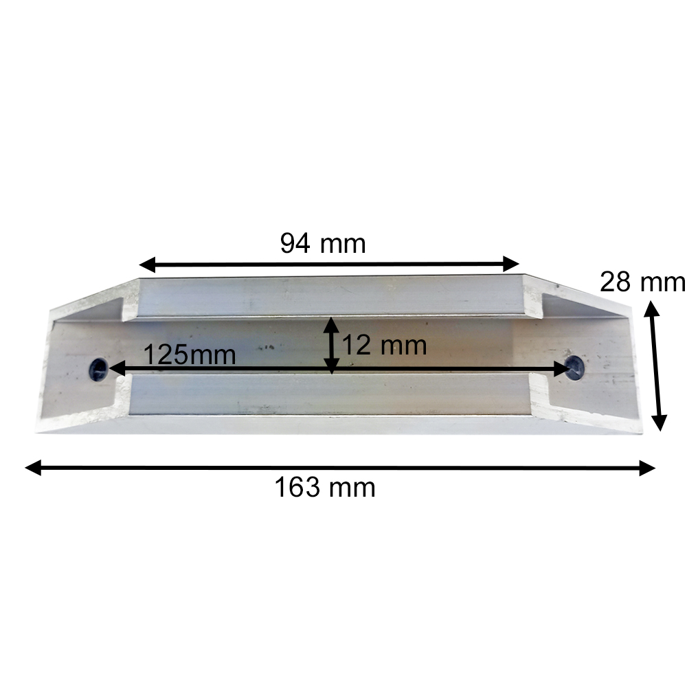 DHCS-Set02 2er-Set C-Schienen zur Trapezblech-Dachbefestigung Montage Solarmodule
