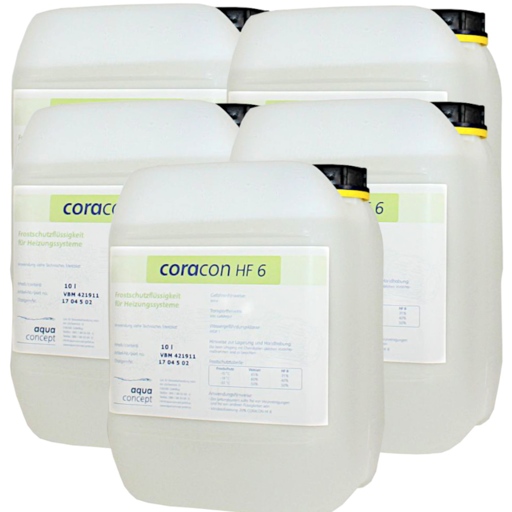 Coracon HF6 Konzentrat Heizungsschutz Frostschutz für Wasserheizungssysteme