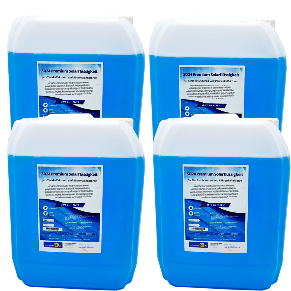 Solarflüssigkeit Frostschutz bis -28°C Wärmeträgermedium Solarliquid - Blau 40L