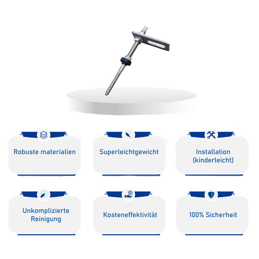 Solarhalterung für Fassade oder Schrägdach 2 Modul Balkonkraftwerk - 0% MwSt.