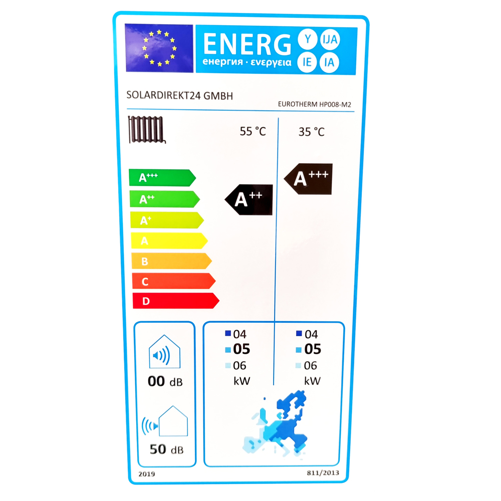 8,3 KW Luft- Wasser Wärmepumpe Monoblock Eurotherm HP008 – M2