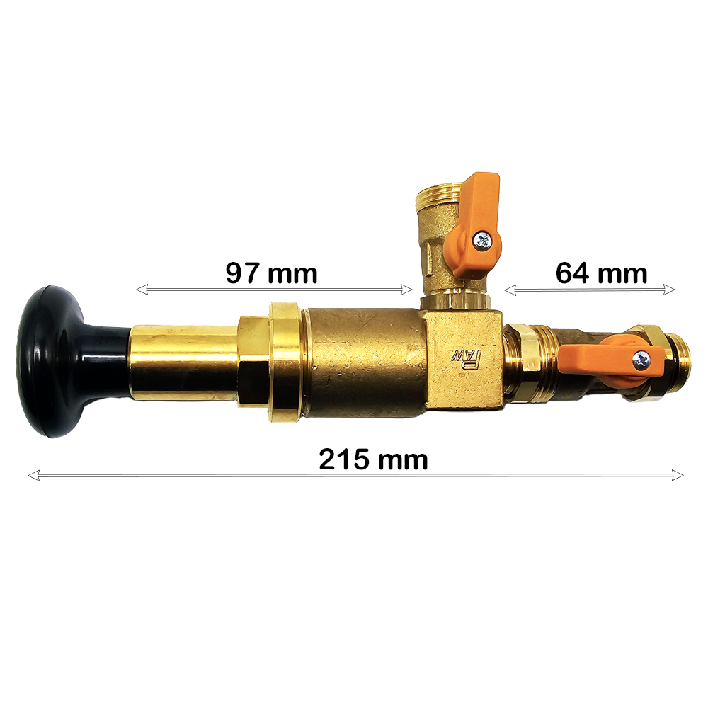 Resol Handfüll- und Impfpumpe mit KFE-Hahn Befüllpumpe Handbefüllpumpe Kolbenpumpe