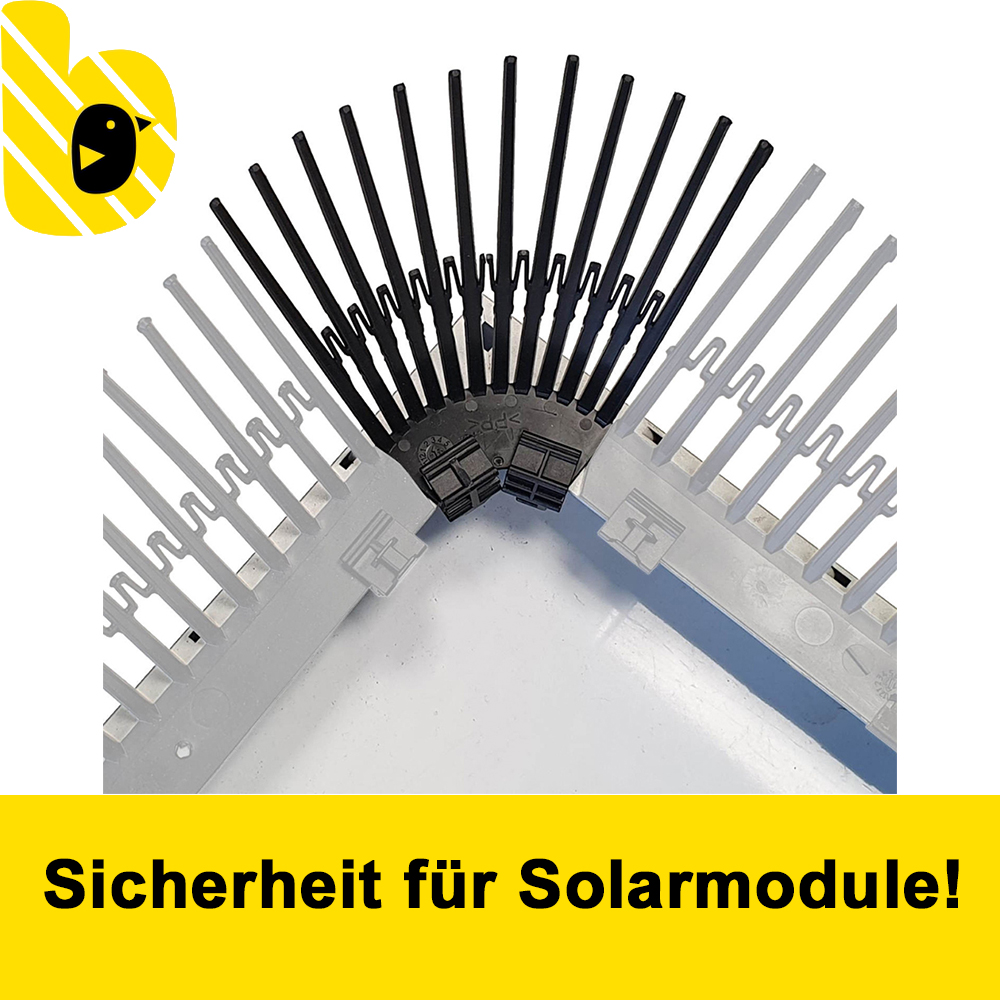 Birdstop Eckstück H: 12cm Vogelschutz für Solaranlagen – Marderschutz für PV-Module & Dach Birdstop Eckstück H: 12cm Vogelschutz für Solaranlagen – Marderschutz für PV-Module & Dach