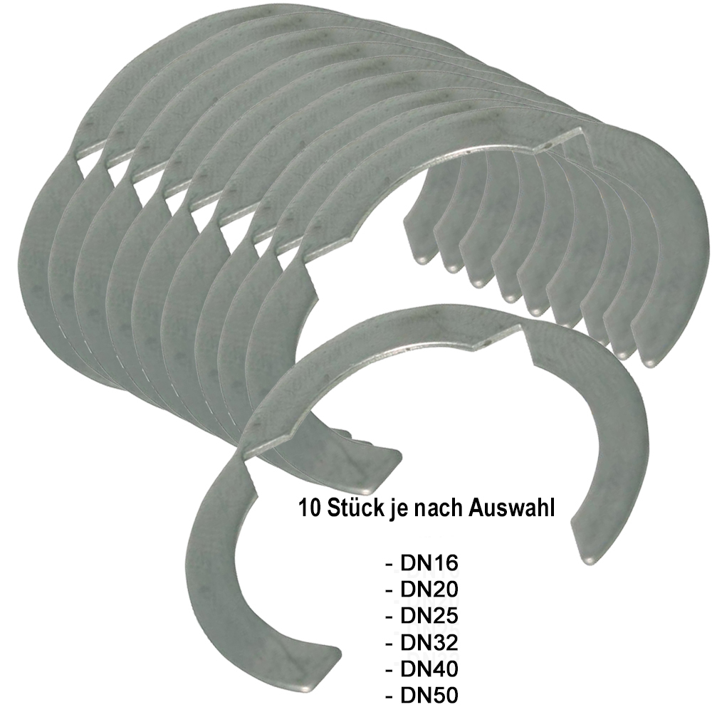 10 Stück Segmentringe Einlegering DN16 bis DN50 Wellrohrinstallation