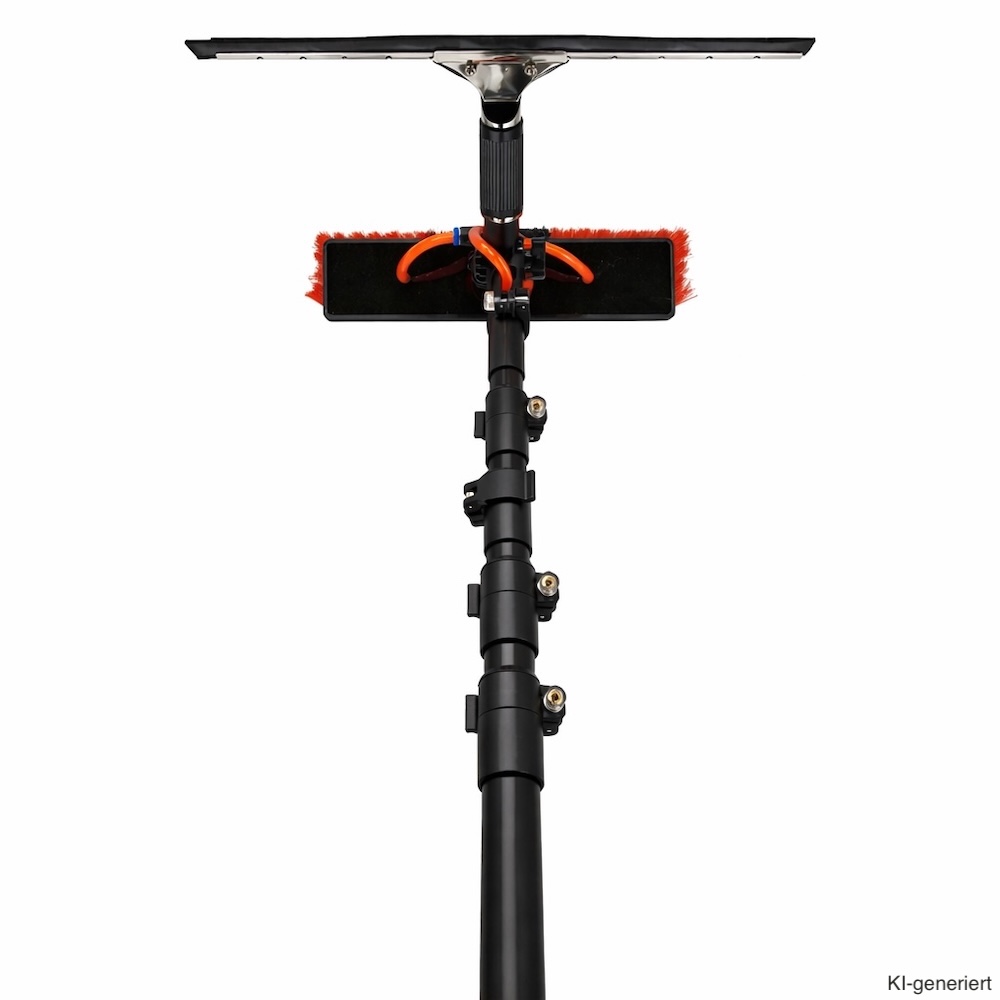 Sets Teleskop-Reinigung – Bürste & Abzieher für hohe und schwer erreichbare Flächen