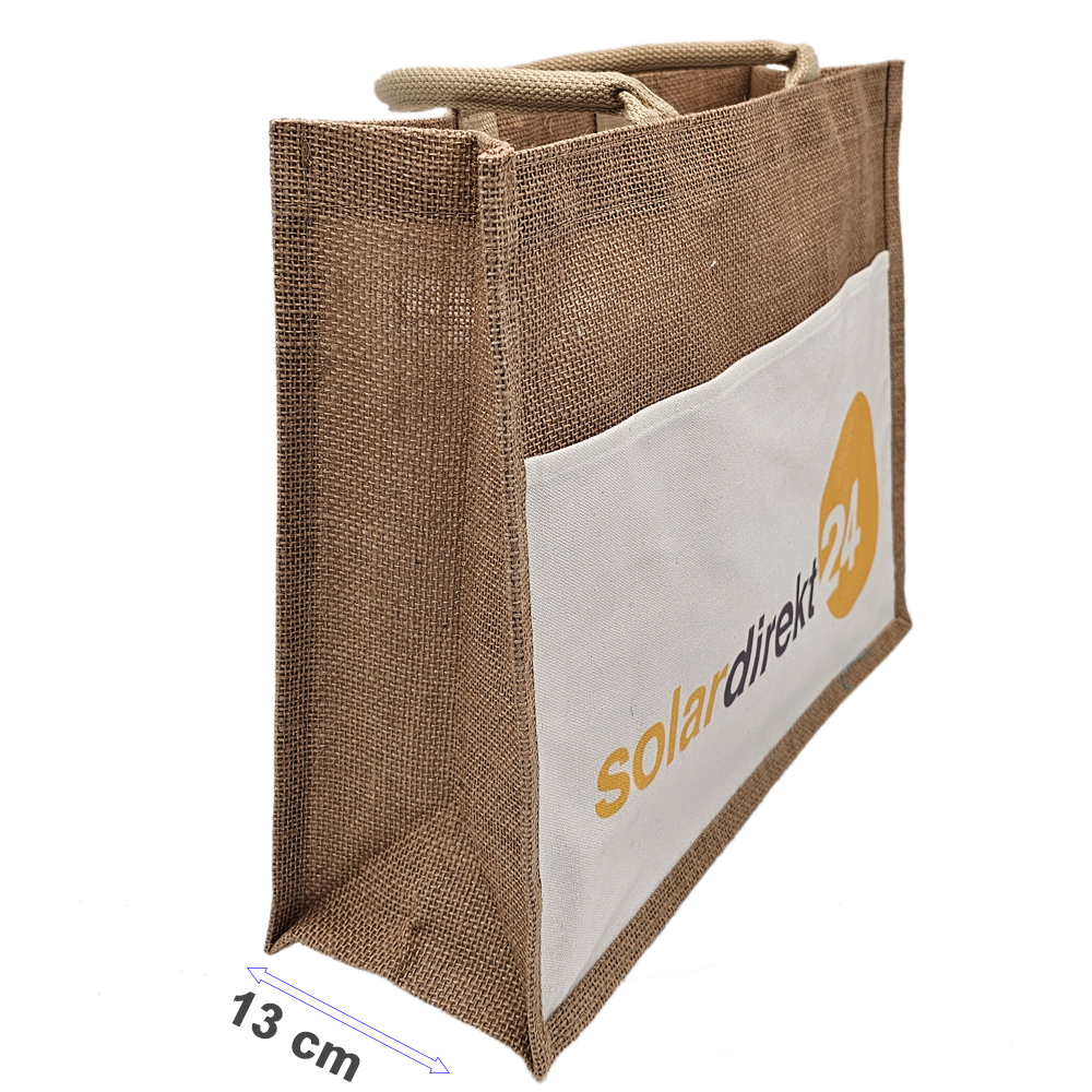 Tasche aus Jute - Premium Shopping Bag - Tragetasche Einkaufstasche