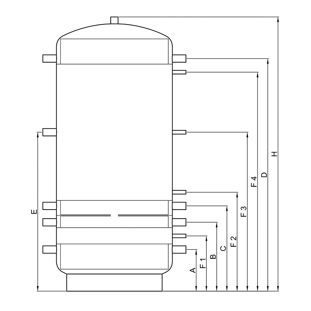 388 Liter TWL Wärmepumpen-Schichtspeicher mit Schichtleitkrempe® – Effiziente Warmwasser- & Heizungsunterstützung