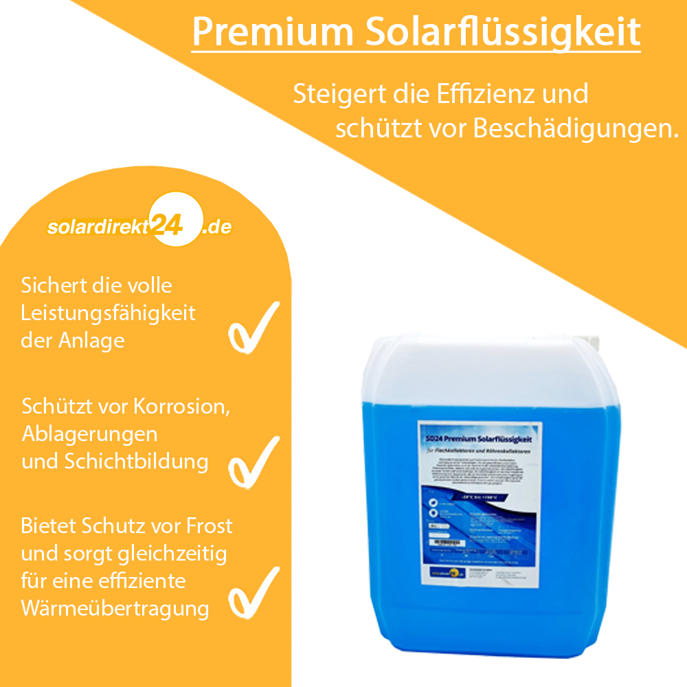 Solarflüssigkeit Frostschutz bis -28°C Wärmeträgermedium Solarliquid