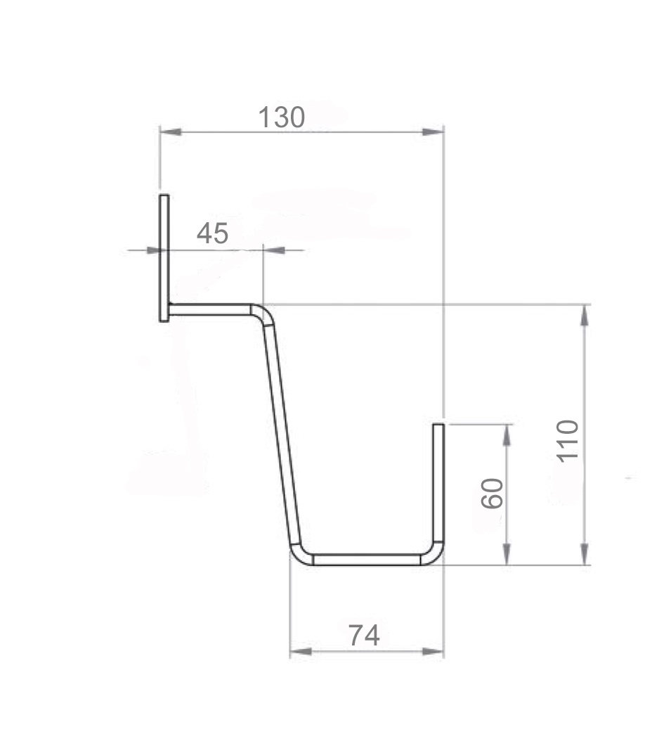 Dachhaken Edelstahl Dachhaken für Dachsteine, Dachziegel, Dachpfannen