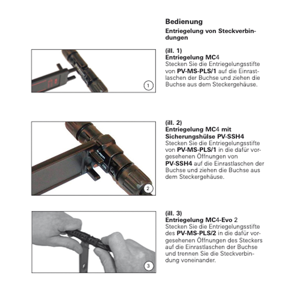 PV-Montage Werkzeug Set für Solar Stecker MC4 (Multi-Contact) Solar Schraubenschlüssel