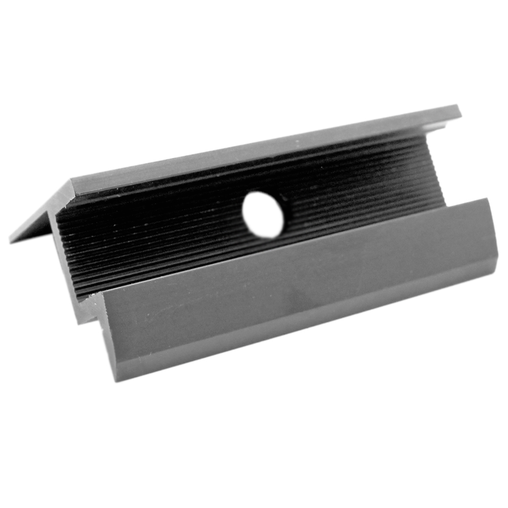 2er-Set Endklemmen für 30 mm Module schwarz Solar Photovoltaik Aluminium 0% MwSt.