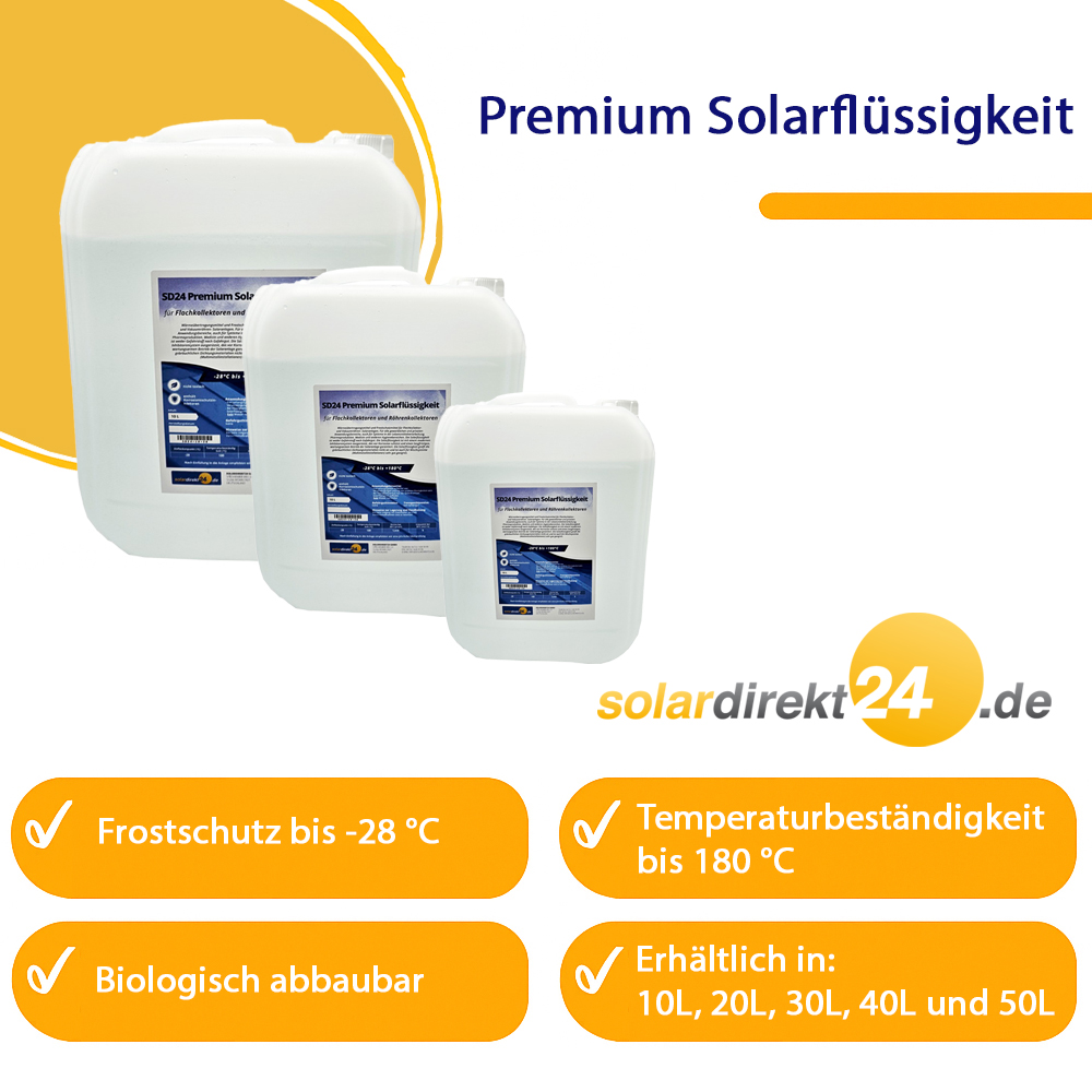 Solarflüssigkeit Wärmeträgermedium Solarliquid bis -28°C