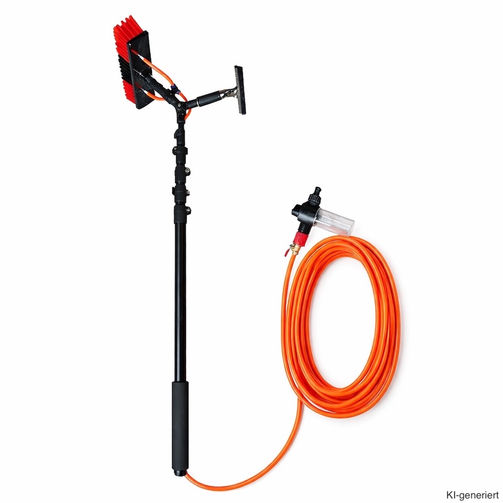 Sets Teleskop-Reinigung – Bürste & Abzieher für hohe und schwer erreichbare Flächen
