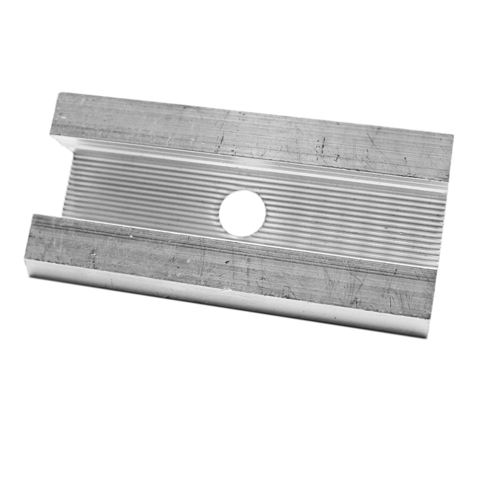 9745-s03 2er-Set Universal Mittelklemme für 30-50 mm Module silber Solar Photovoltaik 0% MwSt.