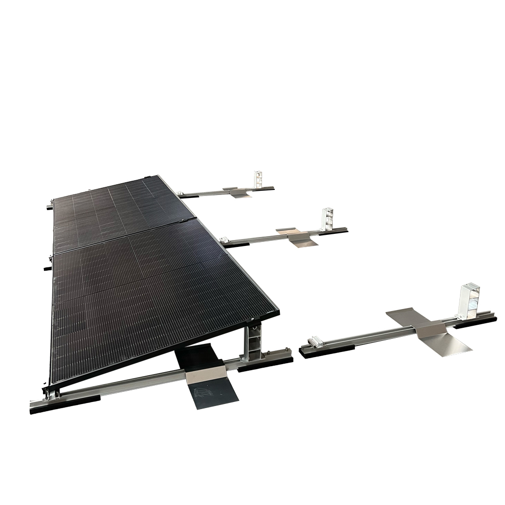 Solar Halterung Flachdach Ballast Montageset Dach Befestigung für 4 Solarmodule Solar Halterung Flachdach Ballast Montageset Dach Befestigung für 4 Solarmodule