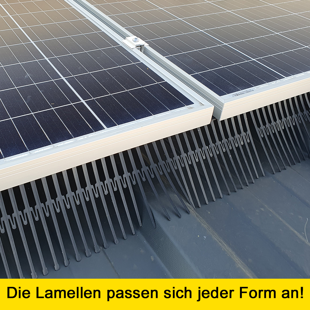 Birdstop Eckstück H: 15cm Vogelschutz für Solaranlagen – Marderschutz für PV-Module & Dach