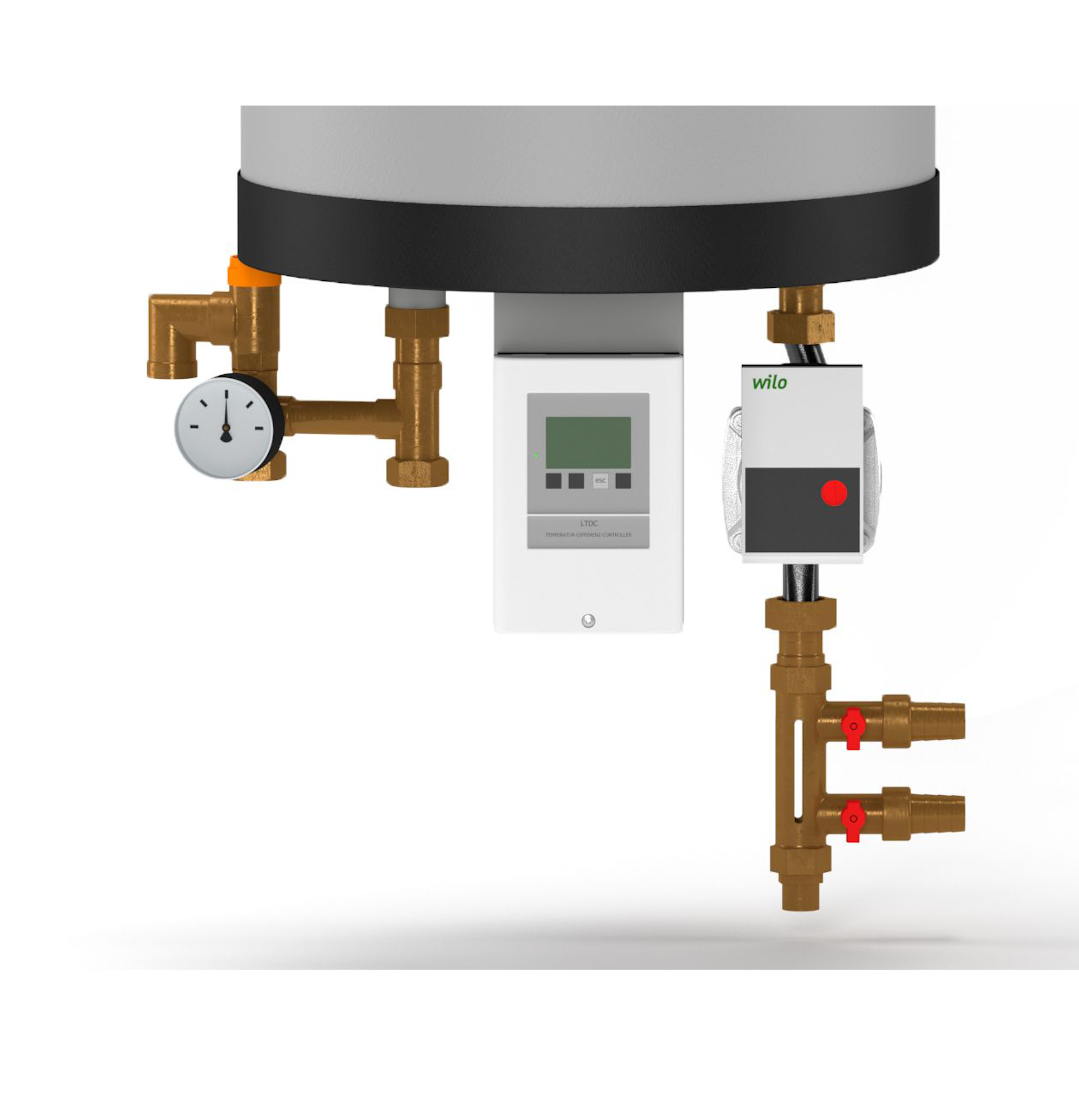 STI SolBox Drainbox Entleerungssystem mit SOREL MTDC V5 Steuerung