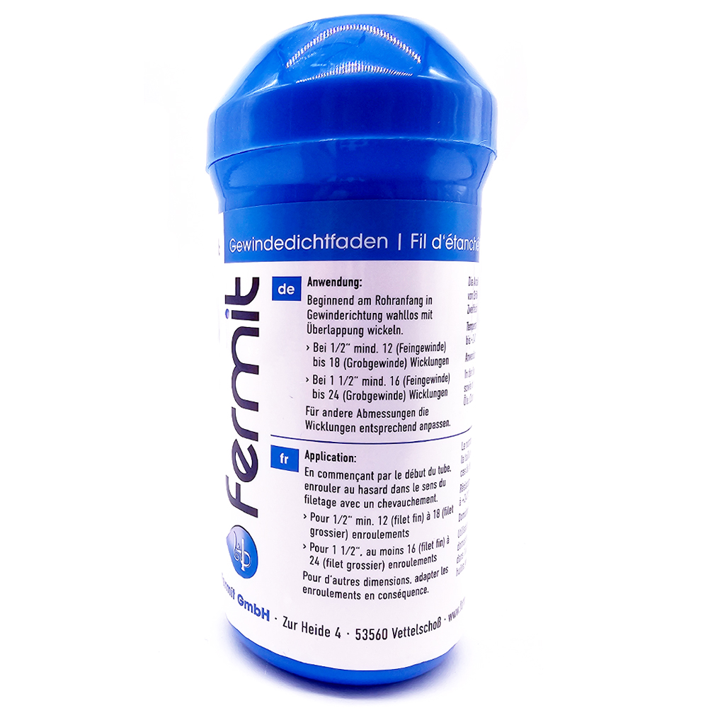 Teflon Gewindedichtfaden – 150 m PTFE Spule - Dichtfaden für Gas, Wasser, Heizung & Chemie - DVGW Teflon Gewindedichtfaden – 150 m PTFE Spule - Dichtfaden für Gas, Wasser, Heizung & Chemie - DVGW