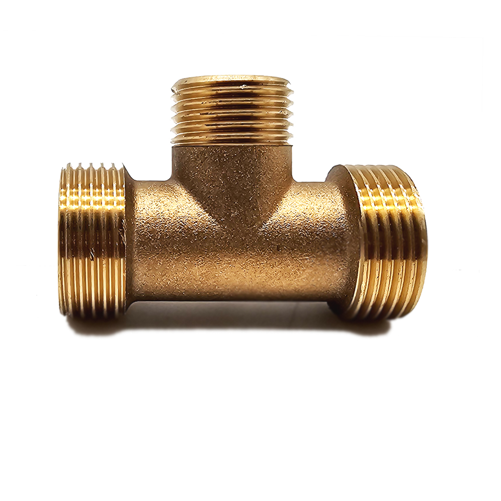 Reduziertes T-Stück flachdichtend 3/4" x 1/2" x 3/4" aus Messing, Ideal für Heizung und Solar, Außengewinde mit breiter Dichtfläche, für Edelstahlwellrohre und Solarleitungen Reduziertes T-Stück flachdichtend 3/4" x 1/2" x 3/4" aus Messing, Ideal für Heizung und Solar, Außengewinde mit breiter Dichtfläche, für Edelstahlwellrohre und Solarleitungen