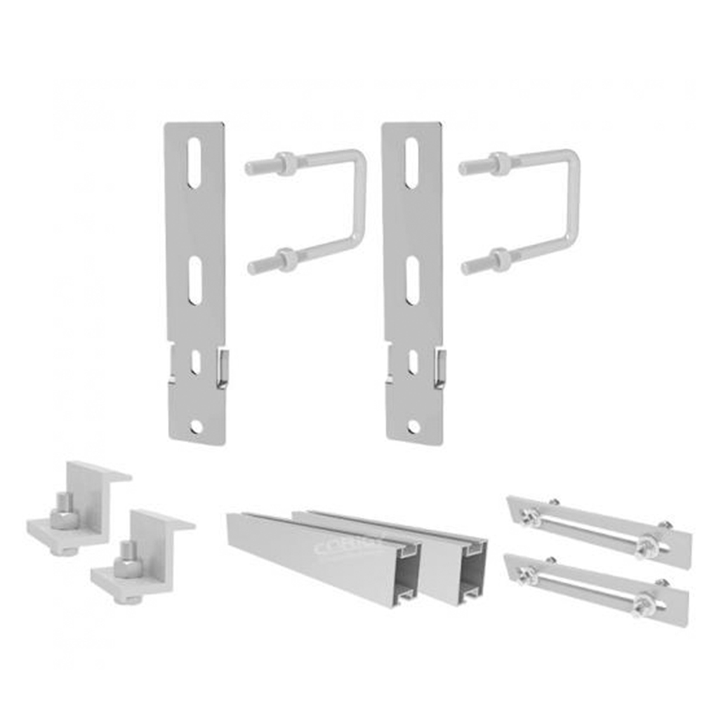 Balkon-Solarhalterung für Balkonkraftwerk 1 Modul (rechteckiger Handlauf) - 0% MwSt.