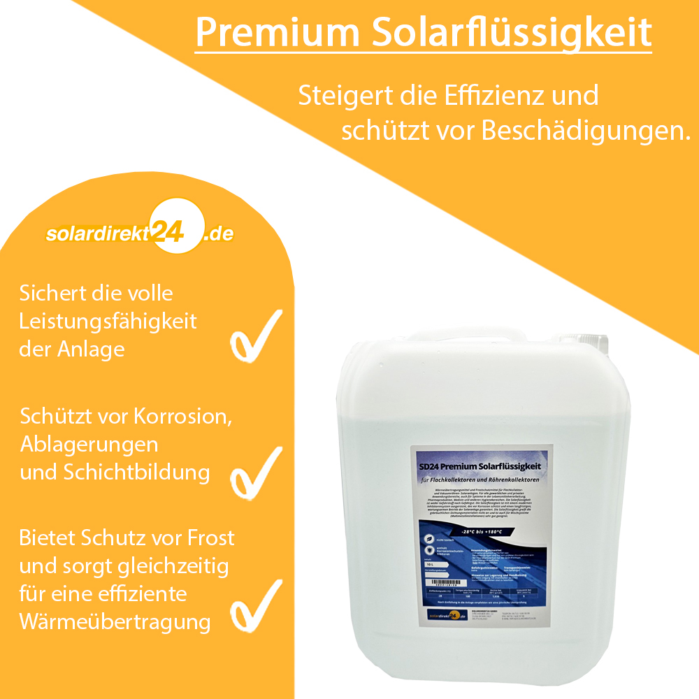 Solarflüssigkeit Wärmeträgermedium Solarliquid bis -28°C