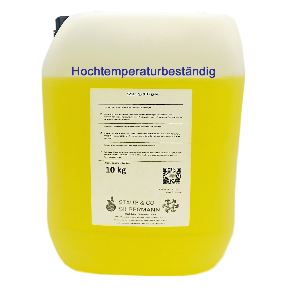 10 - 50 Liter Hochtemperaturbeständige Solarflüssigkeit Solarliquid HT bis 260°C